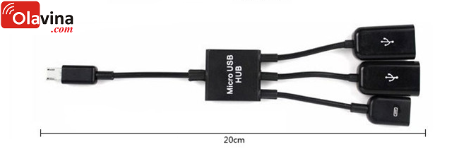 Micro usb OTG hub đa năng