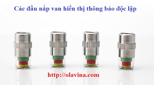 Nắp van cảnh báo áp suất lốp ô tô, xe máy