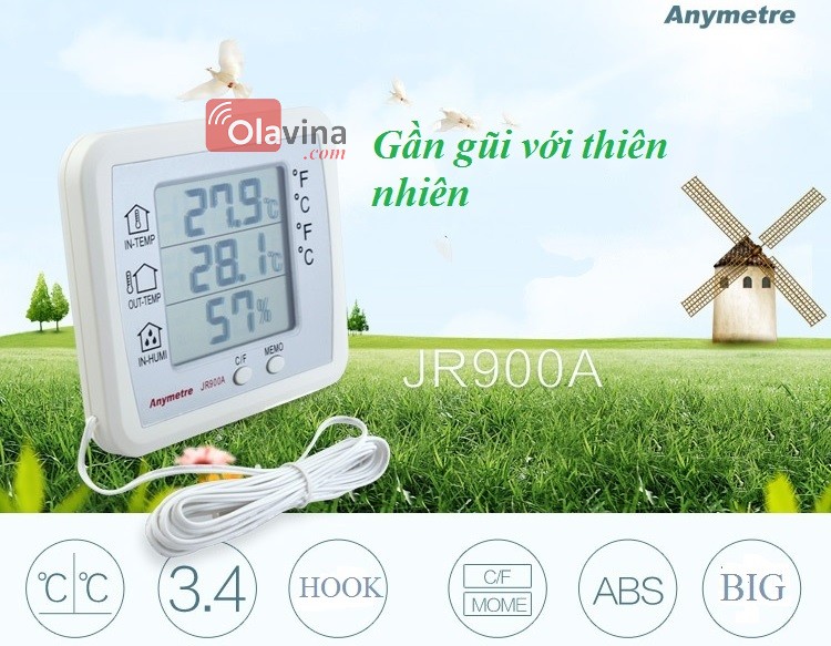 Nhiệt ẩm kế điện tử JR900A