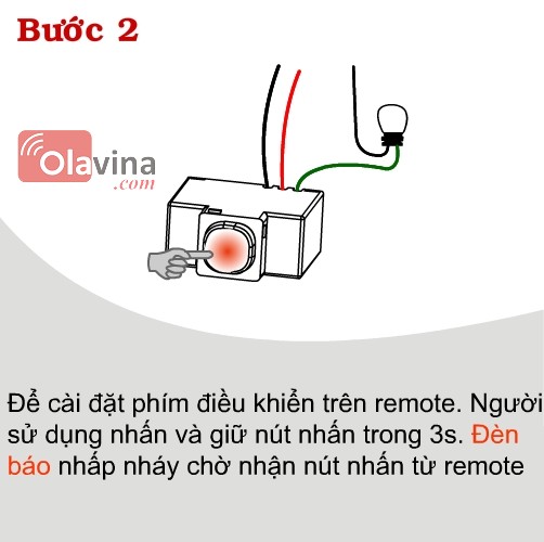 Công tắc điều khiển từ xa IR2A