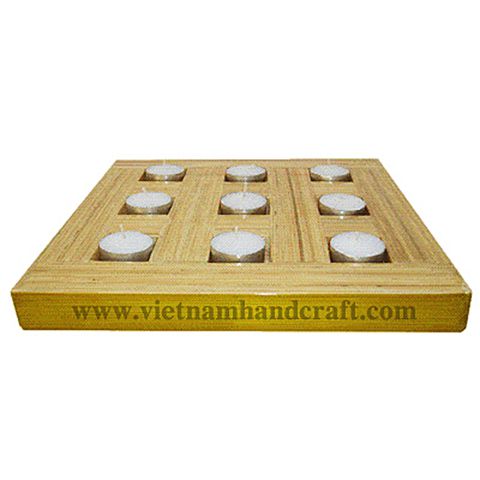 handmade lacquer bamboo tea light candle cups and candle holders and candle bowls products