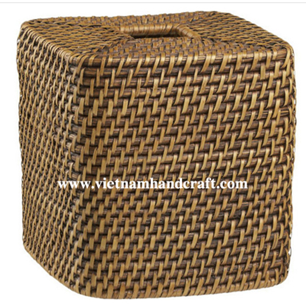 handmade rattan bamboo tissue paper boxes and tissue holders and napkin ring sets products