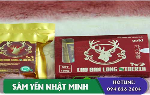 công dụng cao ban long 100% nhung hươu siberia 