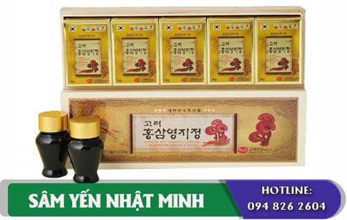 Cao Hồng Sâm Linh Chi Hộp Gỗ KGS bồi bổ sức khỏe