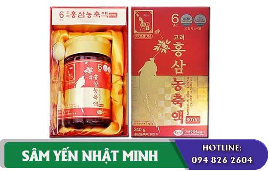 Cao hồng sâm Royal KGS 240g ngon miệng