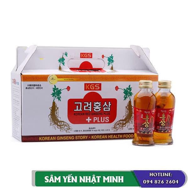 Chai nước hồng sâm