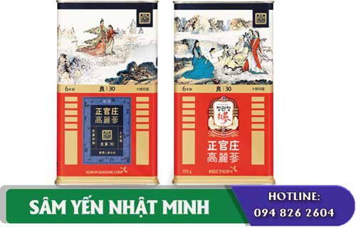 Hồng sâm chính phủ KGC củ khô 150g