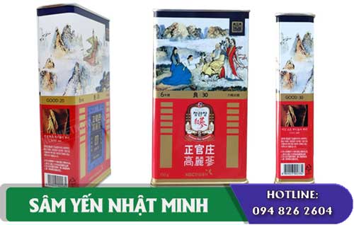 Hồng sâm chính phủ KGC 75g 6 củ tốt cho sức khỏe