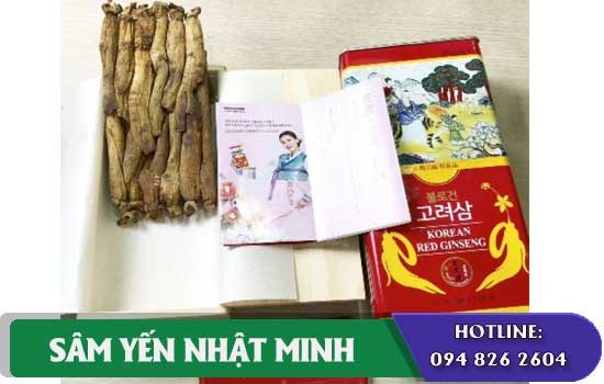 Hồng sâm Punggi củ khô 150g giúp ngủ ngon