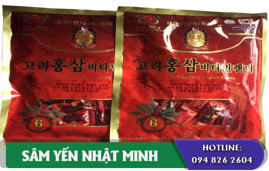 Kẹo hồng sâm Vitamin