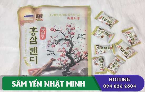 kẹo hương sâm và hoa đào 200gr