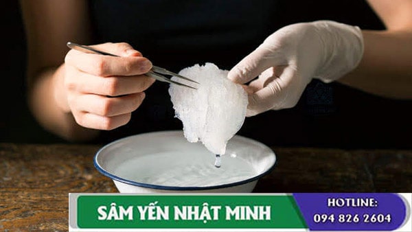 làm sạch tổ yến