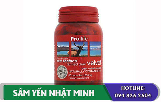 thành phần viên nhung hươu new zealand cao cấp