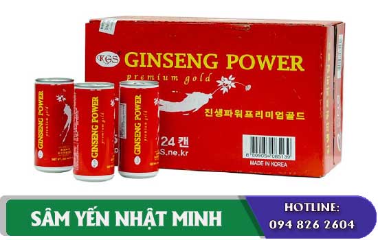 Nước uống hồng sâm KGS 24 lon chính hãng