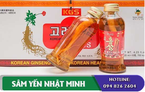 Nước Hồng Sâm KGS Có Củ có tốt không