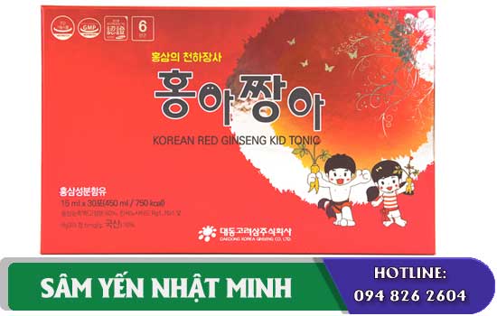 Nước hồng sâm Kid Tonic Daedong Hàn Quốc hiệu quả không