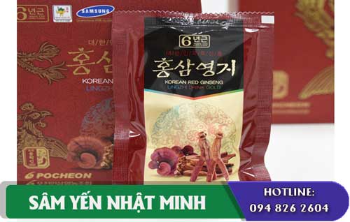 tác dụng của Nước hồng sâm linh chi hàn quốc 30 gói là gì