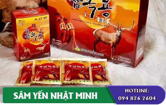 cách dùng Nước Hồng sâm Nhung hươu hàn quốc