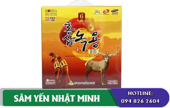 Nước Hồng sâm Nhung hươu nanag cao suc khoe