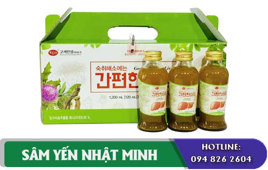 Nước Uống Chiết Xuất Hồng Sâm KGS 10 chai thải độc gan
