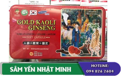 viên hồng sâm linh chi nhung hươu nhập khẩu Hàn QUốc