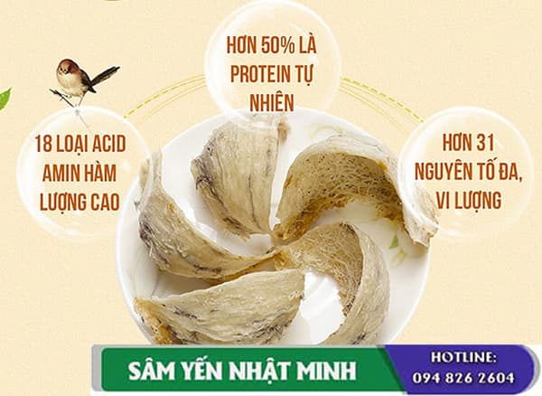 thành phần của yến sào