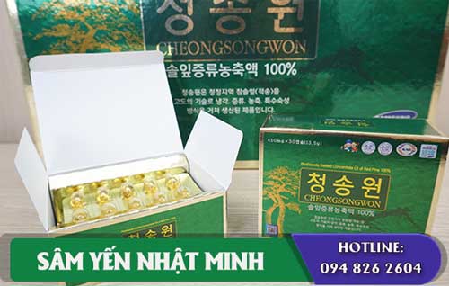 dùng Tinh dầu thông đỏ Cheongsongwon 180 thế nào