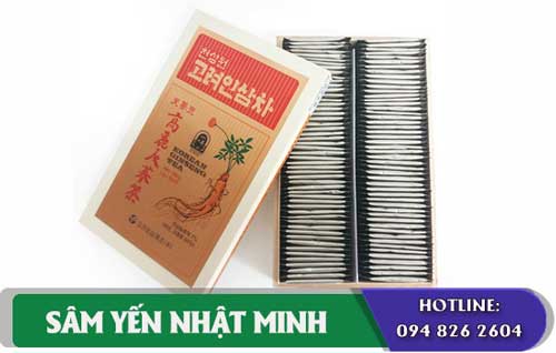 lưu ý khi dùng Trà Hồng Sâm Okinsam