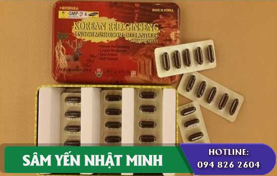 dùng Viên Hồng sâm Linh chi Nhung hươu bio 60 hiệu quả