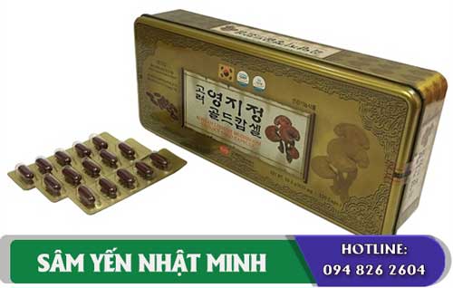 thức phẩm chức năng Viên linh chi hộp thiếc KGS