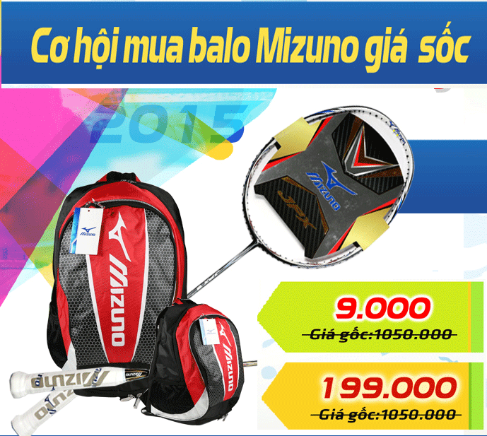 Mua Balo MIZUNO với giá SỐC 9k hoặc 199k