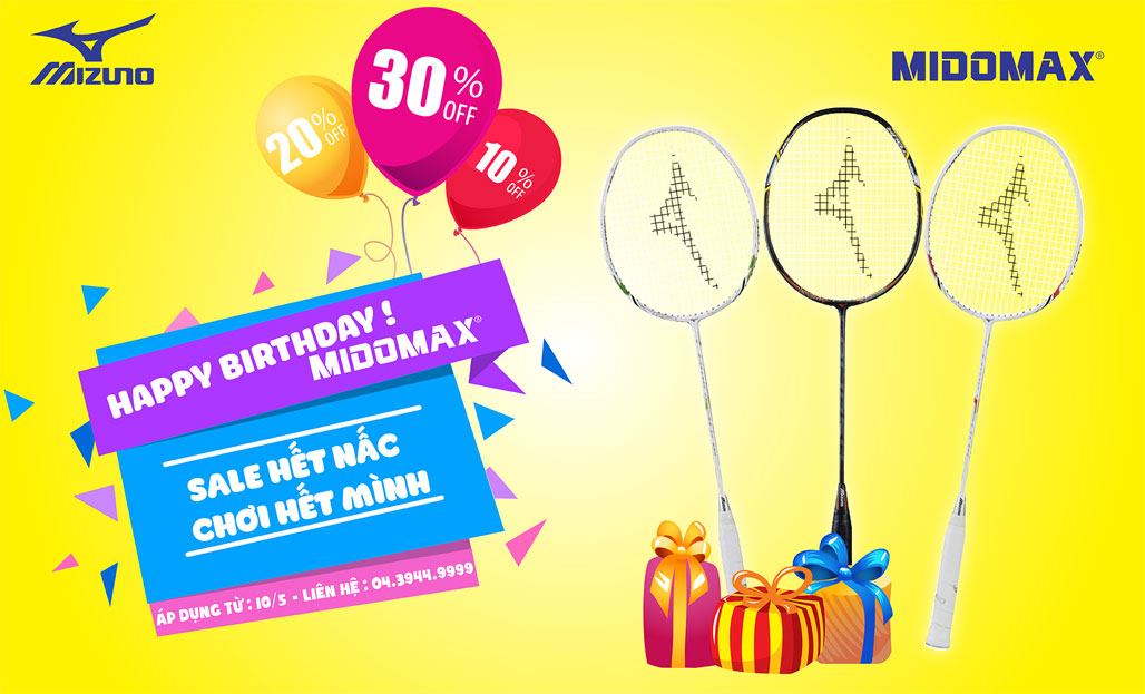 SINH NHẬT MIDOMAX - SALE LÀ SỐC!