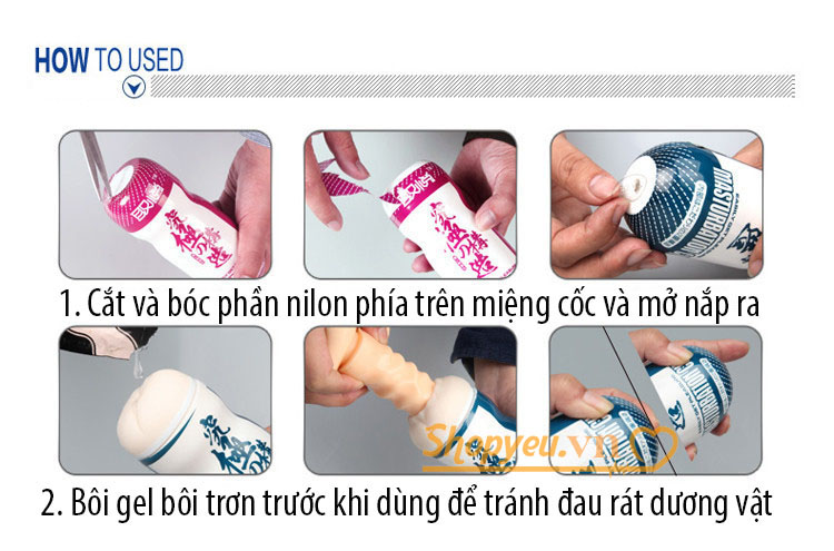 Cách sử dụng cốc thủ dâm nhật bản