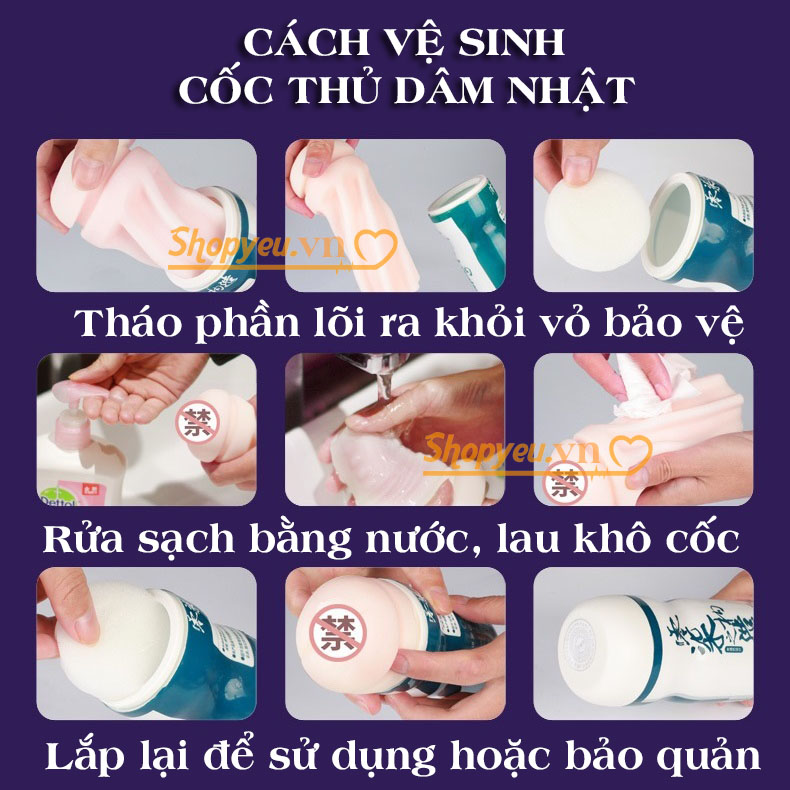 Cách vệ sinh cốc thủ dâm nhật bản