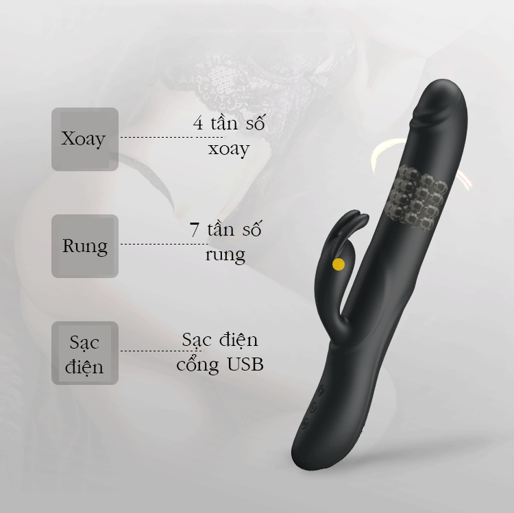 Đồ chơi cho nữ thủ dâm cho nữ Pretty Love Colin