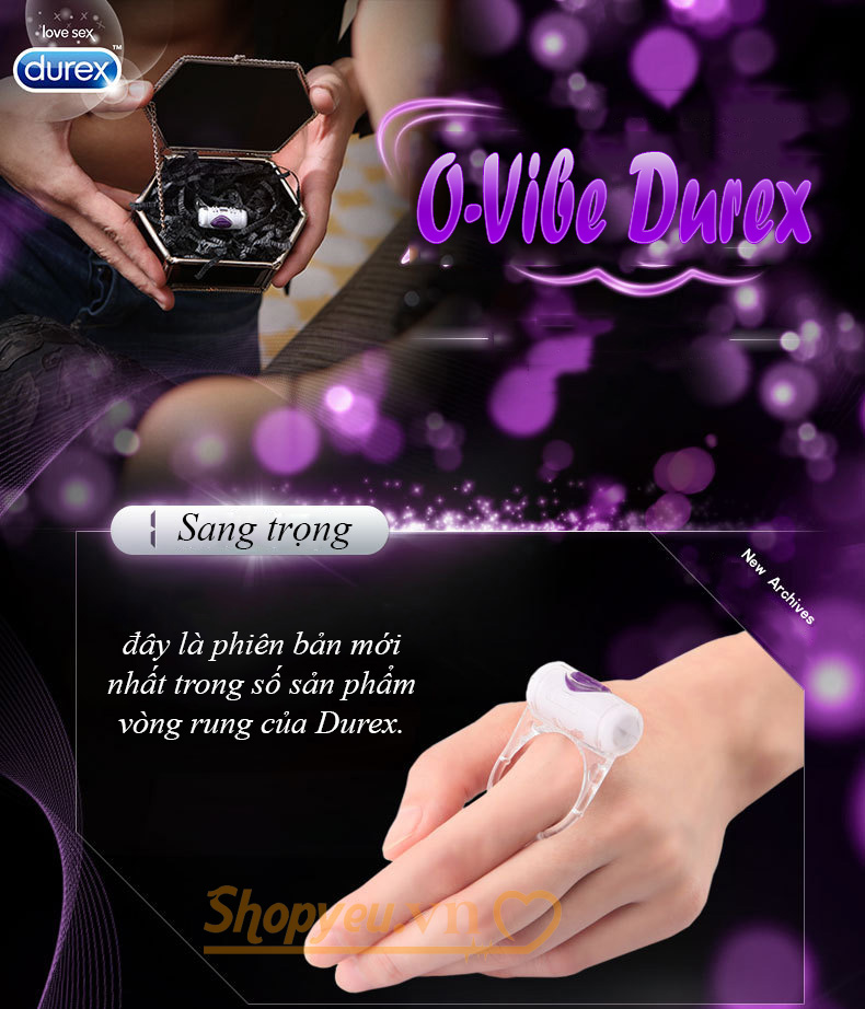 Vòng rung tình yêu Durex Vibration Ring chính hãng