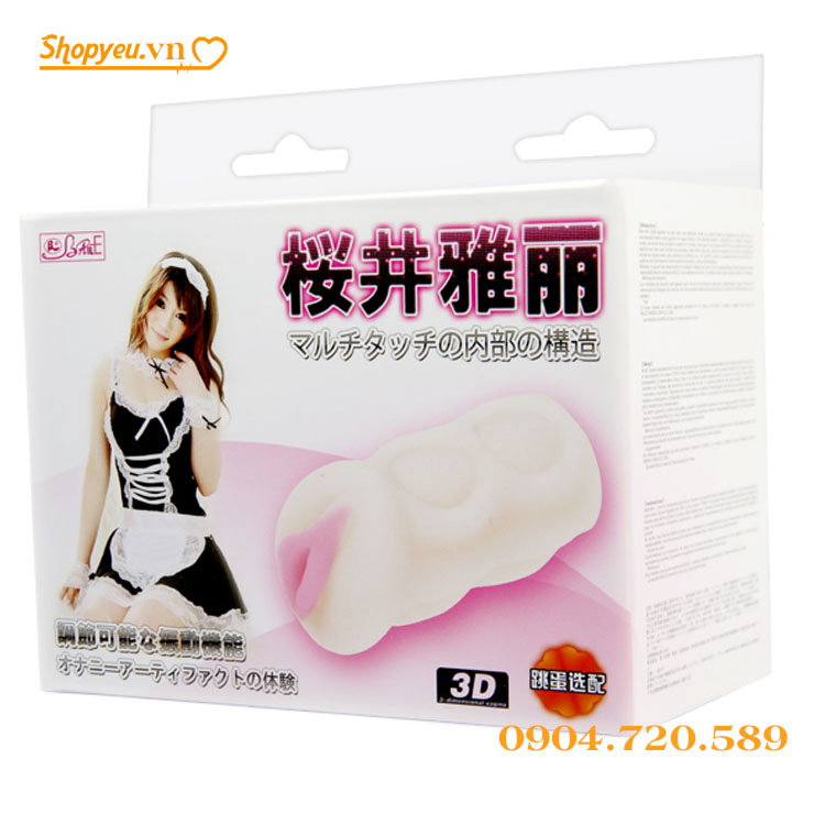 Âm đạo giả cầm tay silicone Sakurai Yali