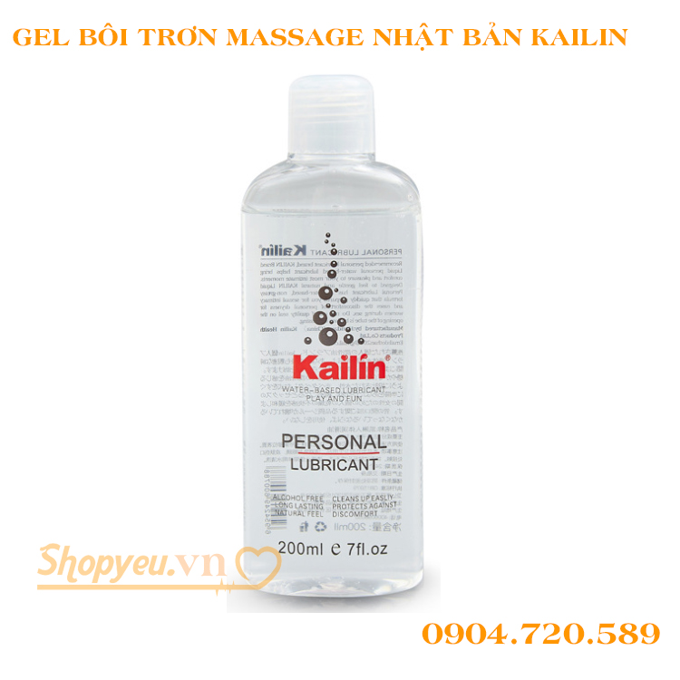 Gel bôi trơn massage Nhật Bản Kailin