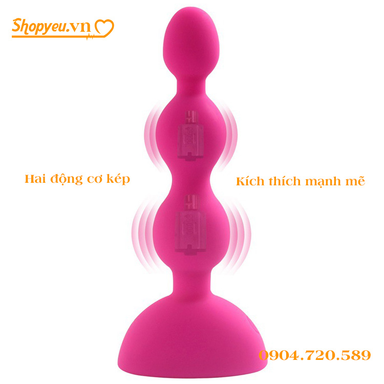 Hạt hậu môn với hai động cơ kích thích mạnh mẽ