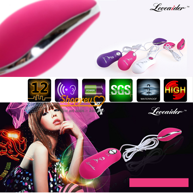 Đồ chơi tình dục, trứng rung tình yêu Loveaider 12 chế độ