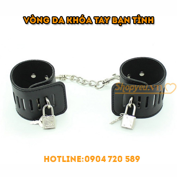 Vòng da khóa tay bạn tình