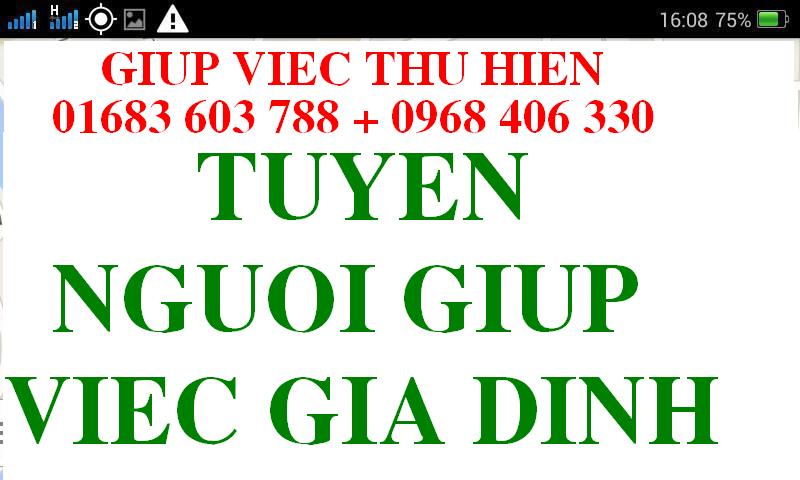 Tuyển nữ giúp việc gia đình tại Hải Phòng