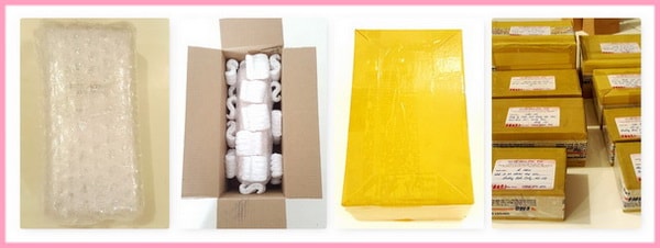 Nước hoa ở Pic Pic được đóng gói cẩn thận và chắc chắn.
