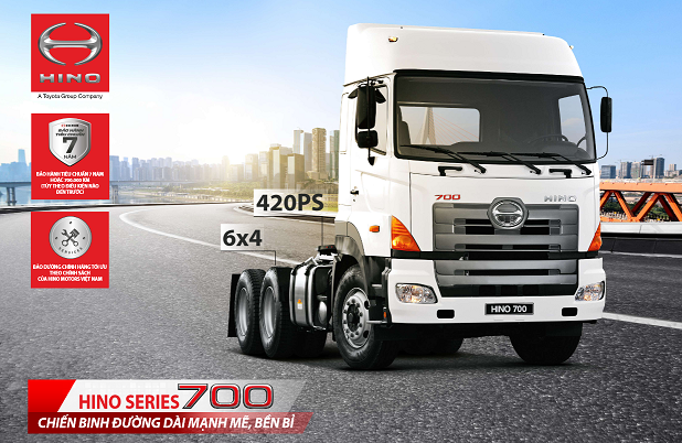 Đầu Kéo Hino 700 Series | Giá Xe Đầu Kéo Hino 2 cầu SS2P Mới Nhất