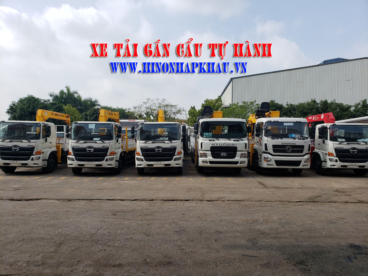 XE TẢI GẮN CẨU TỰ HÀNH  HYUNDAI MIỀN BẮC