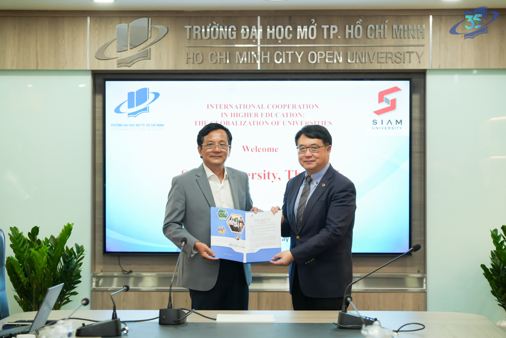 Trường Đại học Mở TP.HCM ký kết hợp tác với Đại học Siam, Thái Lan