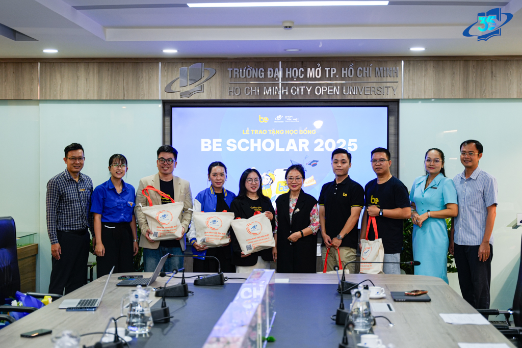Lễ trao học bổng “Be Scholar 2025”: Chắp cánh ước mơ cho sinh viên Trường Đại học Mở Tp.HCM