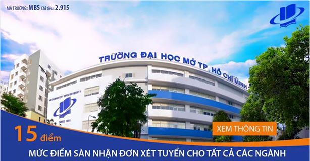 Trường Đại học Mở TPHCM tiếp nhận hồ sơ đăng ký xét tuyển Đại học - Cao đẳng đợt 1