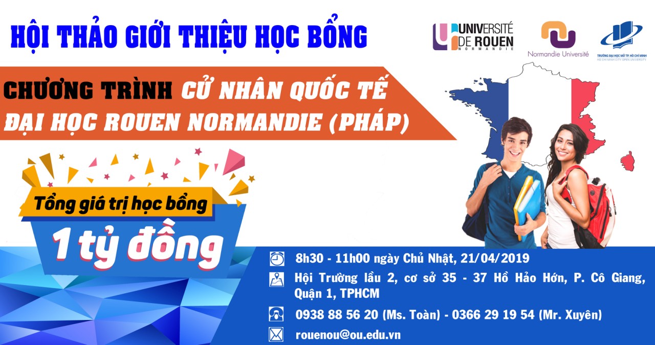 Chương trình liên kết cử nhân thương mại quốc tế Rouen (Pháp)