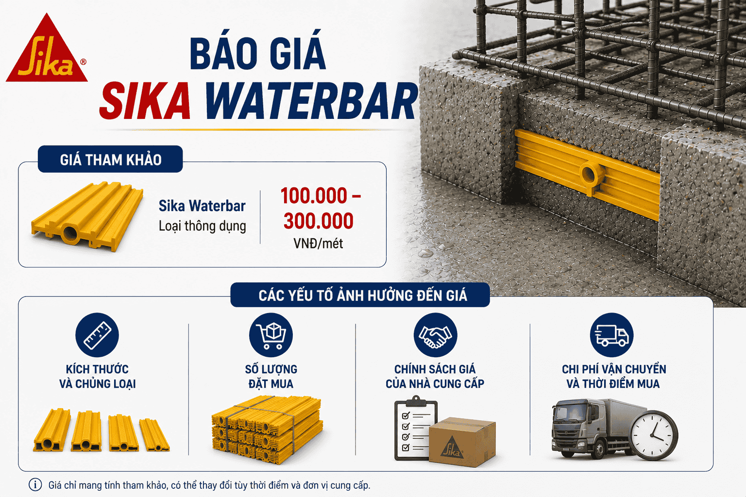 Báo giá Sika Waterbar mới nhất